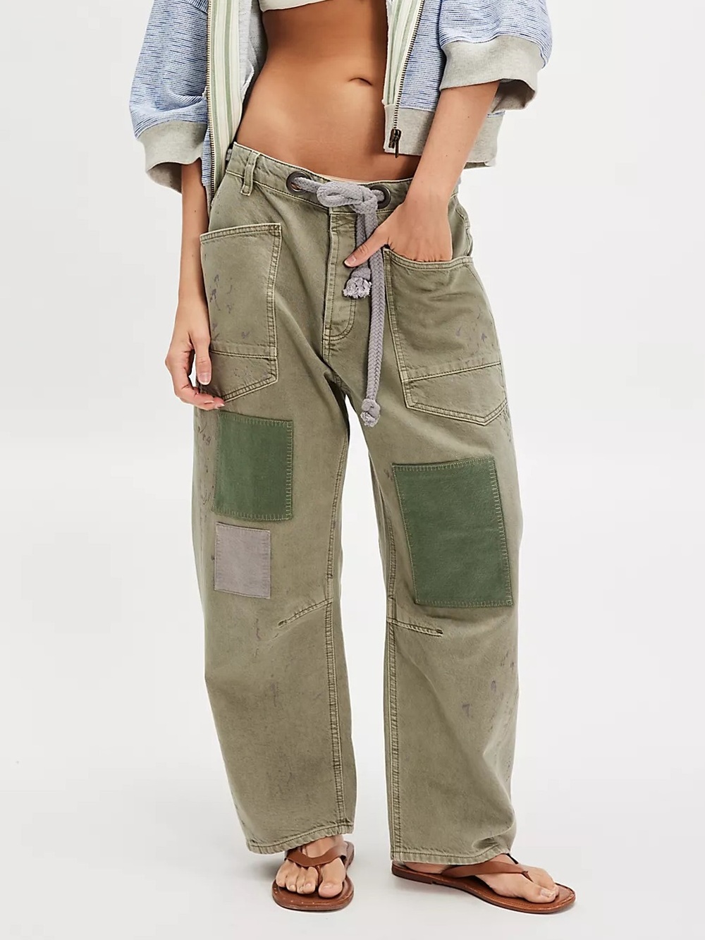 Free People Moxie Pull-On Barrel Jeans